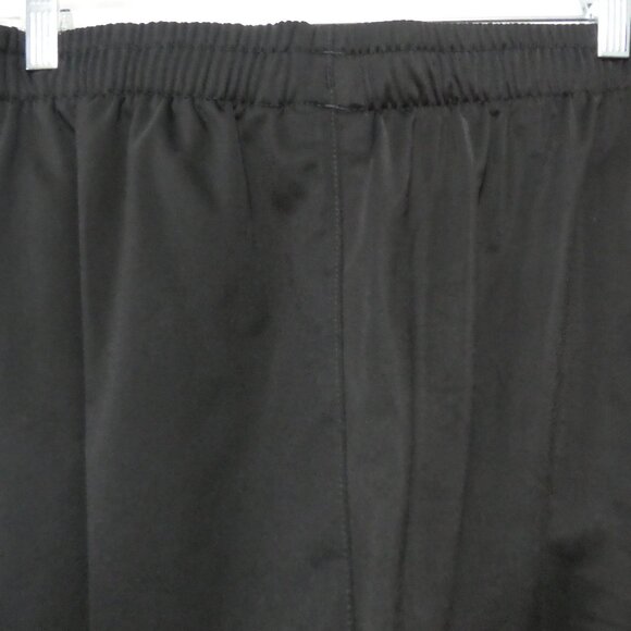 PUMA | large | Black Exercise Pants | Side White and Silver Stripes | Pockets - Picture 11 of 16